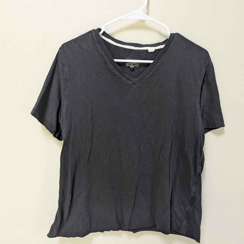 Rag & Bone Black V-Neck Loose Fit T-Shirt Size M